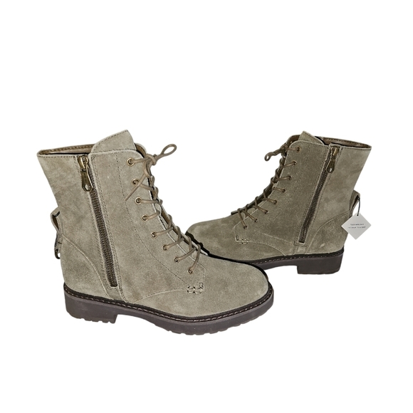 Cole Haan Greenwich Women's Berkshire Suede Lace-up Boots Size 7 - Picture 3 of 12